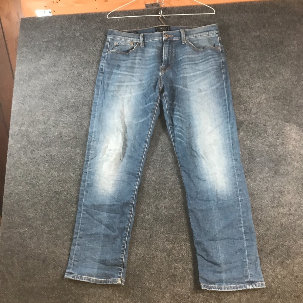 Lucky Brand 221 Original Straight Jeans Men 34x30 (Fits 35x28) Blue Denim Cotton